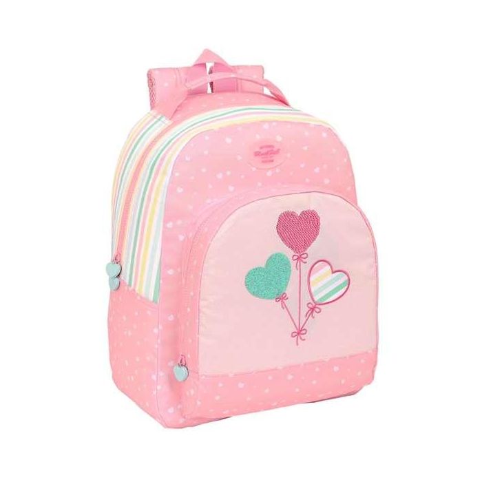 Mochila adapt.carro reciclado blackfit8 "globitos" 32x42x15cm Mochila adapt.carro reciclado blackfit8 "globitos" 32x42x15cm