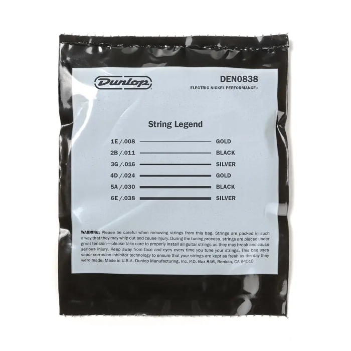 Dunlop Cuerdas Guitarra Eléctrica Nickel 8-38 2 Dunlop Cuerdas Guitarra Eléctrica Nickel 8-38 2