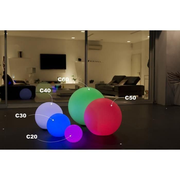 LUMISKY Esfera Led control remoto inalámbrico 30 cm - Multicolor 3 LUMISKY Esfera Led control remoto inalámbrico 30 cm - Multicolor 3
