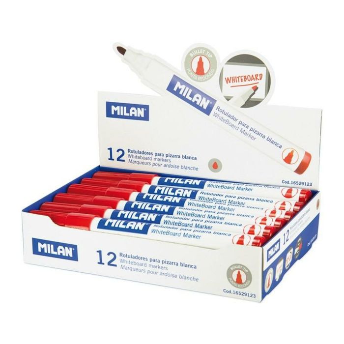Set de Rotuladores Milan Pizarra blanca 12 Piezas (36 Unidades) 1 Set de Rotuladores Milan Pizarra blanca 12 Piezas (36 Unidades) 1