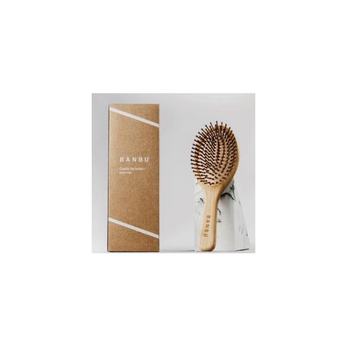 Banbu Cepillo De Bambu Y Caucho Natural Redondo Banbu Cepillo De Bambu Y Caucho Natural Redondo