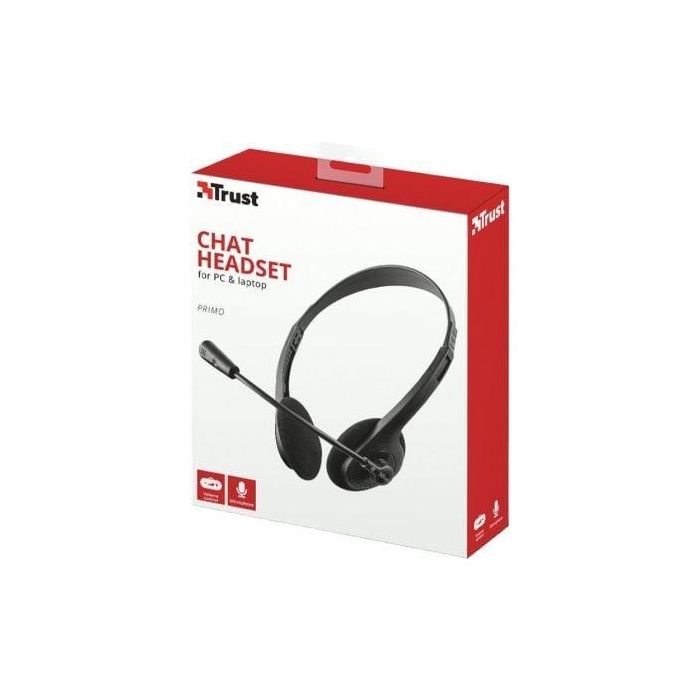 Trust Auriculares Primo Estéreo Jack 3.5 mm Con Micrófono Control Volumen Ajustable Negro 4 Trust Auriculares Primo Estéreo Jack 3.5 mm Con Micrófono Control Volumen Ajustable Negro 4