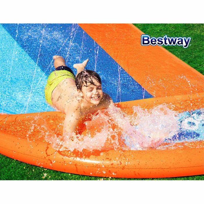 Bestway Pista Deslizante Triple 488x207,5 cm +3 Años Jardin 52329 2