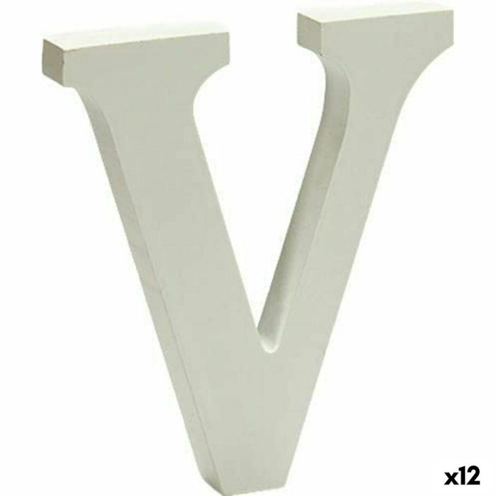 Letra Pincello 1711022 1711022 1,8 x 21 x 17 cm Letra V (12 Unidades)