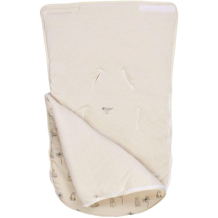 Nido para bebé - CANDIDE - 70 cm - 0/3 meses - Blanco con estampado de tigre 3 Nido para bebé - CANDIDE - 70 cm - 0/3 meses - Blanco con estampado de tigre 3