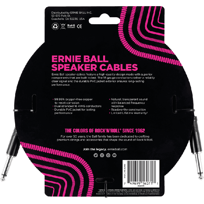 Cable Eb Altavoz Jack-Jack Ss 0,91 M - Negro 1 Cable Eb Altavoz Jack-Jack Ss 0,91 M - Negro 1