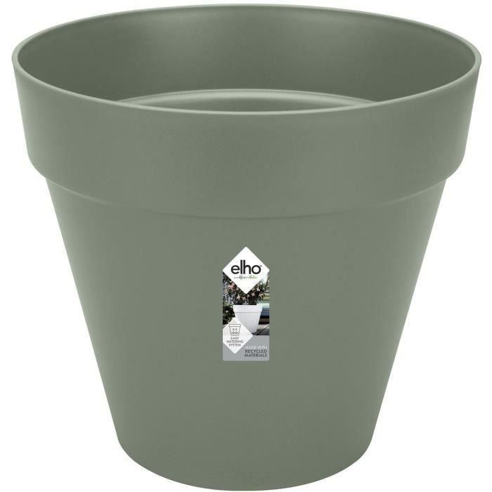 Loft Urban Round Flower Pot - Plastic - Percé - Tank - con ruedas - Ø40 - Verde Loft Urban Round Flower Pot - Plastic - Percé - Tank - con ruedas - Ø40 - Verde