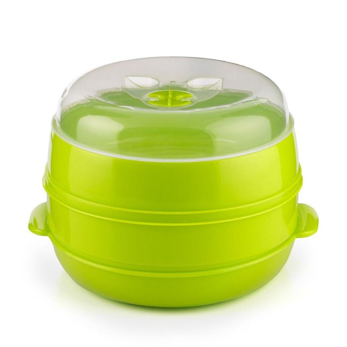 Vaporera Doble para Microondas Codowave InnovaGoods 10 Vaporera Doble para Microondas Codowave InnovaGoods 10