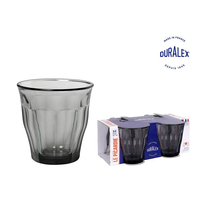 Duralex Set de 4 Vasos Picardie 31 cl Gris (12 Cajas)