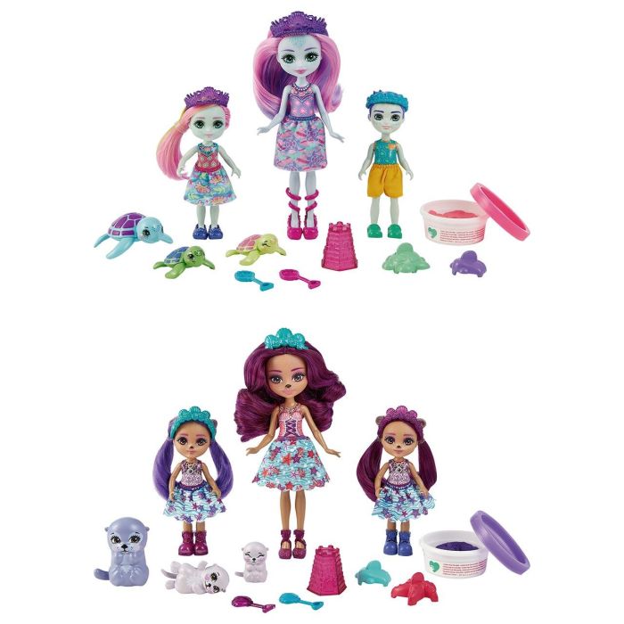 Muñeca Royal Enchantimals Super Pack Familias Hcf94 Mattel 1