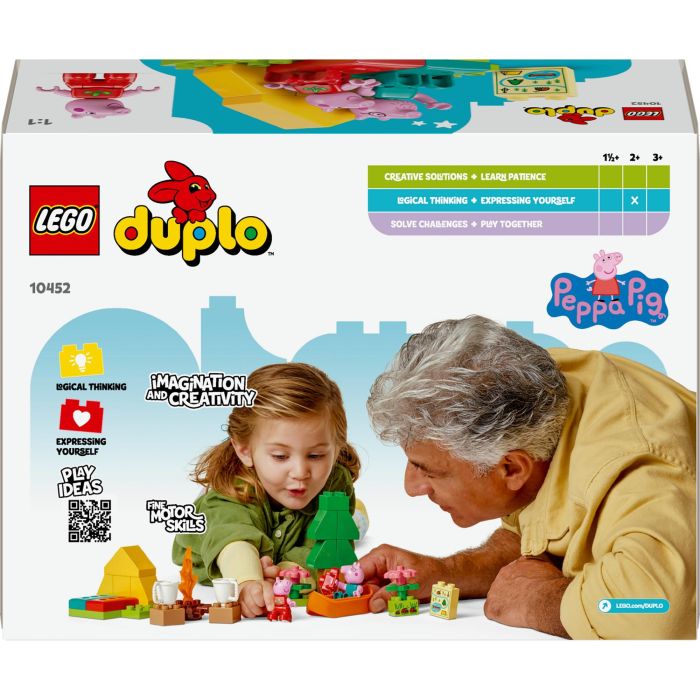 LEGO DUPLO 10452 Excursión Campestre de Peppa Pig y Papá Pig Set de Construcción para Preescolares con Tienda y Canoa 7 LEGO DUPLO 10452 Excursión Campestre de Peppa Pig y Papá Pig Set de Construcción para Preescolares con Tienda y Canoa 7