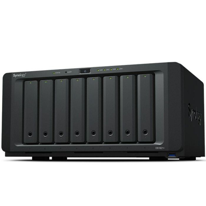 Synology DS1821+ NAS - Servidor de Almacenamiento 8 Bahías, Ryzen V1500B, 4GB DDR4, Escalable hasta 108TB 7