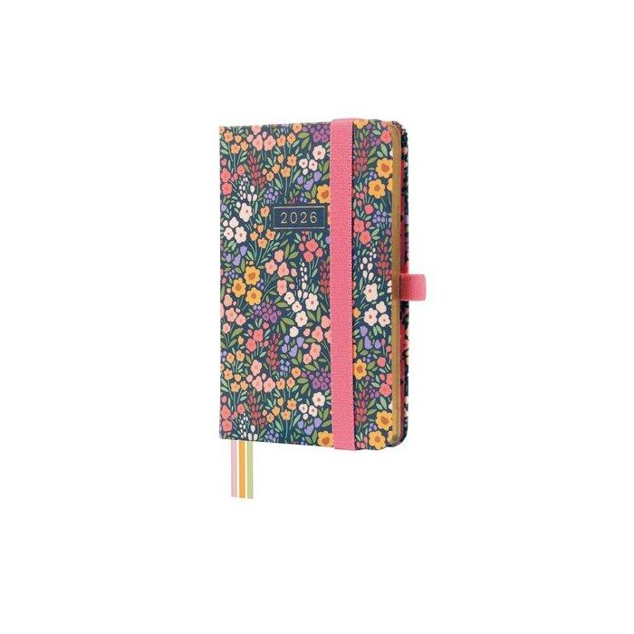 Agenda Anual (2026) Finocam Minimal Design Cosida Tapa Extra Con Goma M2 82X127 S/V Apais. Flora