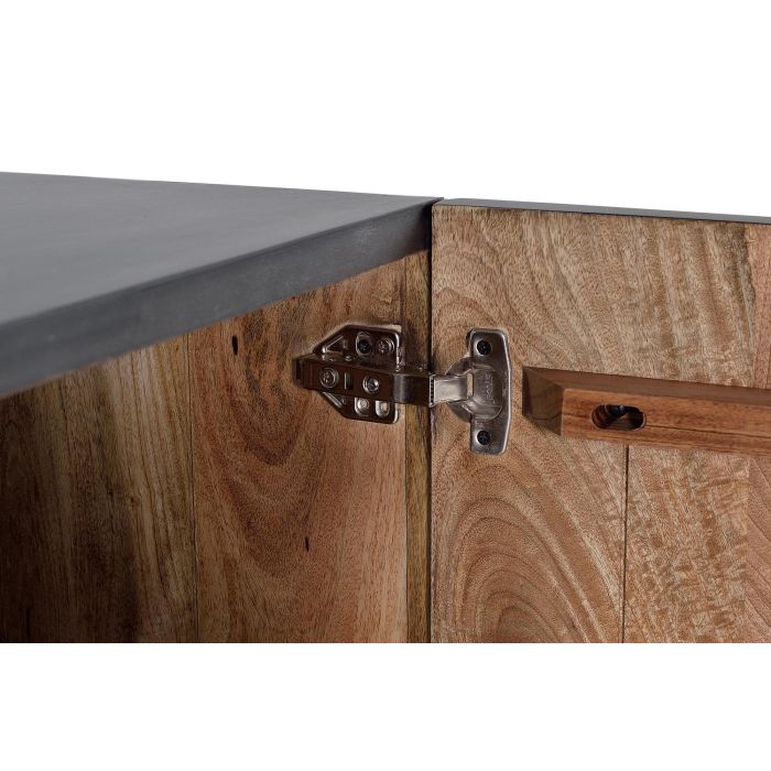 Giner y Colomer Aparador de Madera de Mango y Metal Nogal Oscuro 173 cm 3 Giner y Colomer Aparador de Madera de Mango y Metal Nogal Oscuro 173 cm 3