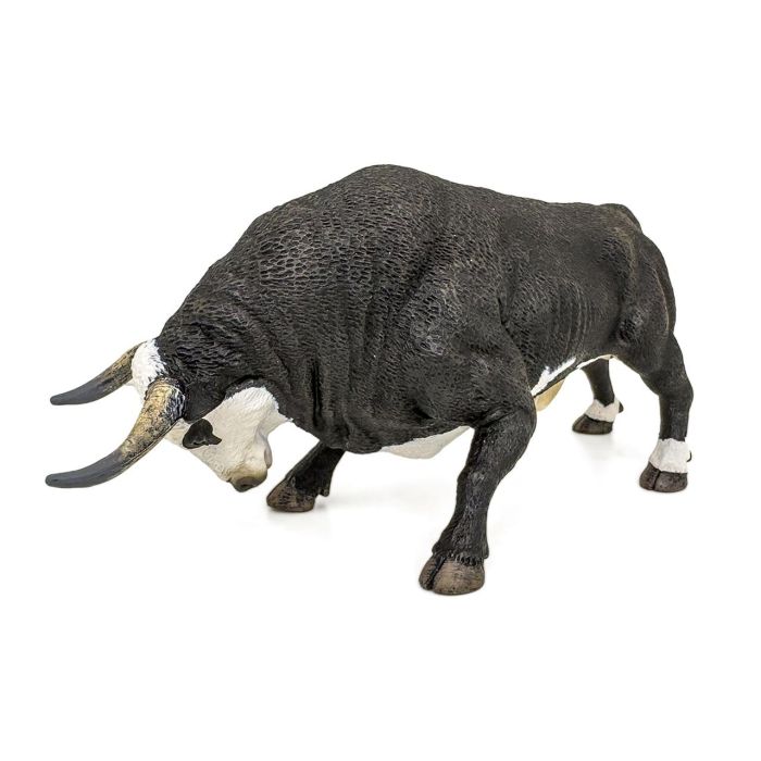 Deqube Figura Réplica Toro Bravo Cara Blanca Embistiendo a Escala, Detallada y Pintada a Mano, Ideal para Colección Animales +3 Años 2 Deqube Figura Réplica Toro Bravo Cara Blanca Embistiendo a Escala, Detallada y Pintada a Mano, Ideal para Colección Animales +3 Años 2