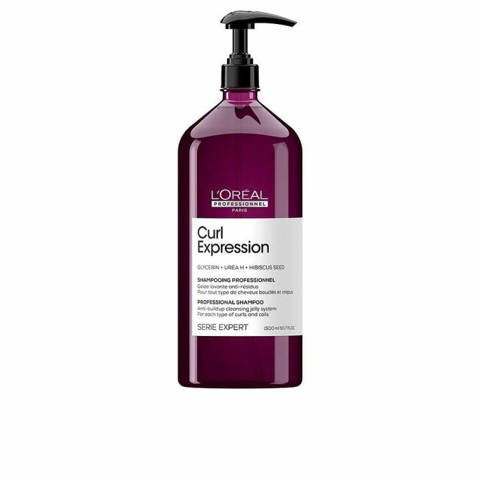 L'Oreal Champú Gel Limpiador Curl Expression Anti-Acumulación e Hidratante, con Glicerina y Urea H, 1500ml