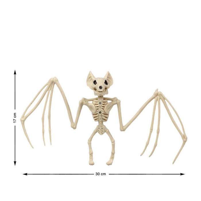 Esqueleto Murciélago Halloween Decoración Colgar 30x15 cm Blanco para Fiesta