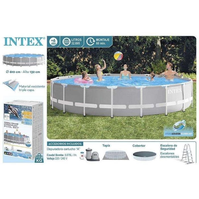 Piscina Desmontable Intex 26756NP 610 x 132 x 610 cm 1 Piscina Desmontable Intex 26756NP 610 x 132 x 610 cm 1
