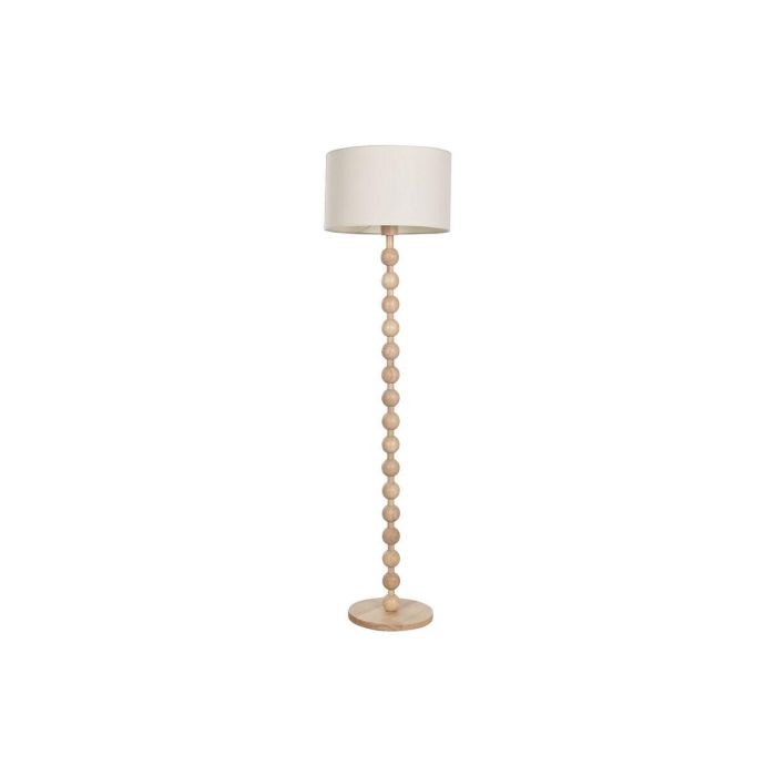 DKD Home Decor Lámpara de Pie Urban Marrón con Pantalla de Lino y Estructura de Madera Hevea Desmontable E27 40x150x40cm DKD Home Decor Lámpara de Pie Urban Marrón con Pantalla de Lino y Estructura de Madera Hevea Desmontable E27 40x150x40cm