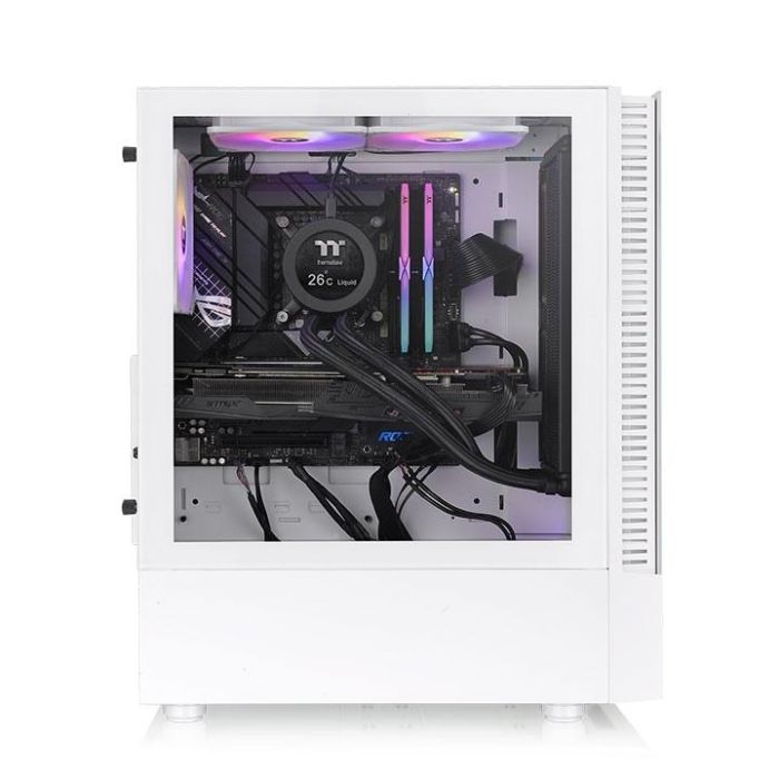 Thermaltake View 200 TG Snow ARGB Caja PC Midi Tower Blanca con 3x Ventiladores 120mm ARGB y Bahías de 2.5/3.5 pulgadas 2 Thermaltake View 200 TG Snow ARGB Caja PC Midi Tower Blanca con 3x Ventiladores 120mm ARGB y Bahías de 2.5/3.5 pulgadas 2