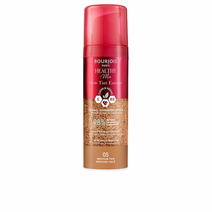 Bourjois Healthy Mix Glow Tint Essence Base De Maquillaje #005-Medium Tan 30 mL Bourjois Healthy Mix Glow Tint Essence Base De Maquillaje #005-Medium Tan 30 mL
