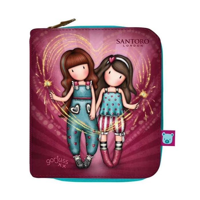 Cartera Gorjuss Fireworks Granate 10 x 12 x 3 cm