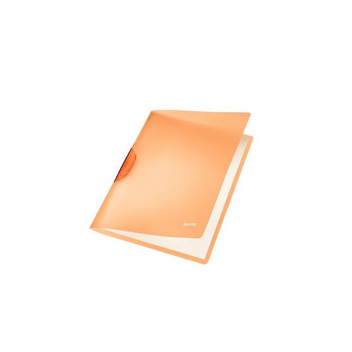 Dosier Clip Leitz Pp Colorclip Rainbow A4 Pinza Plastico Pivot.30H Naranja 6 unidades