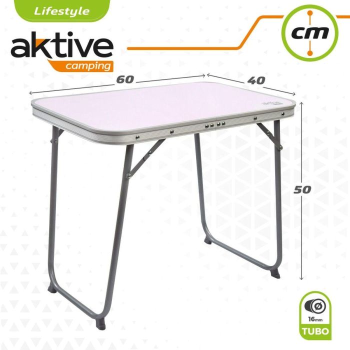 Mesa Plegable Aktive 60 x 50 x 40 cm (4 Unidades) 1 Mesa Plegable Aktive 60 x 50 x 40 cm (4 Unidades) 1