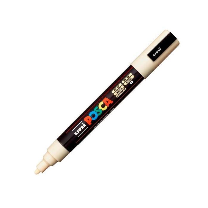 POSCA PC-5M Marcador No Permanente Punta Bala 1,8-2,5 mm Marfil