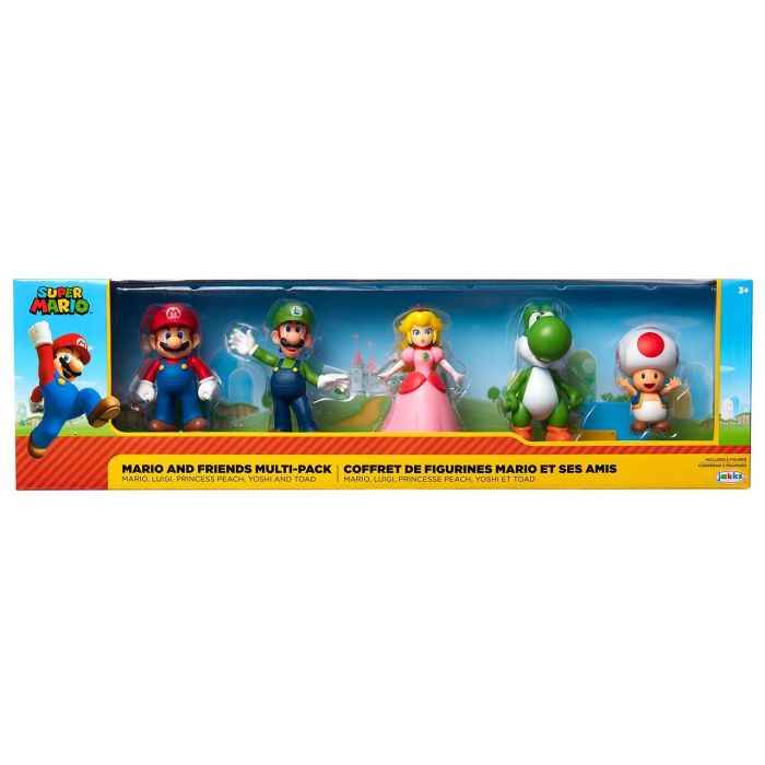 Super Mario - Mario & Friendas Pack 5 Figuras De 6Cm 4