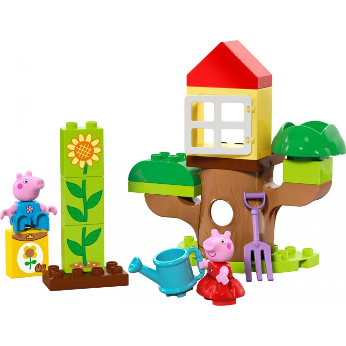 LEGO 10431 Duplo Jardín y Casa del Árbol de Peppa y George Pig – Set de Construcción para Preescolares Actividades al Aire Libre 1