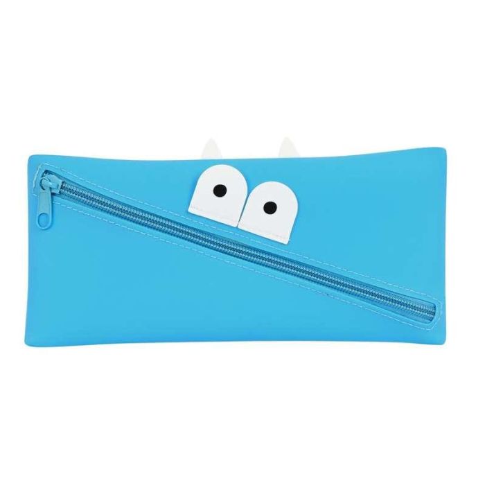 Safta Portatodo Silicona Caritas Azul Claro 22x11x1cm 1