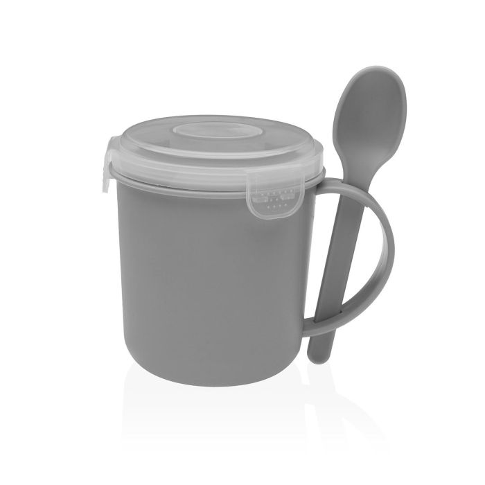 Vaso Porta Alimentos Cuchara Gris Versa 10X14CM (6 Unidades) Vaso Porta Alimentos Cuchara Gris Versa 10X14CM (6 Unidades)