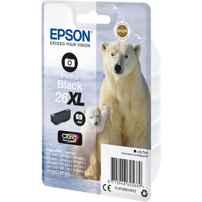 Epson Claria Premium Cartucho foto Negro 26XL Alta Capacidad Expression Premium XP-510 1 Epson Claria Premium Cartucho foto Negro 26XL Alta Capacidad Expression Premium XP-510 1