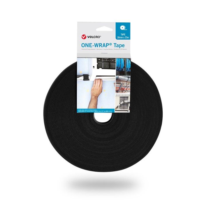 Cinta one-wrap, 20 mm x 25 m, negra Cinta one-wrap, 20 mm x 25 m, negra