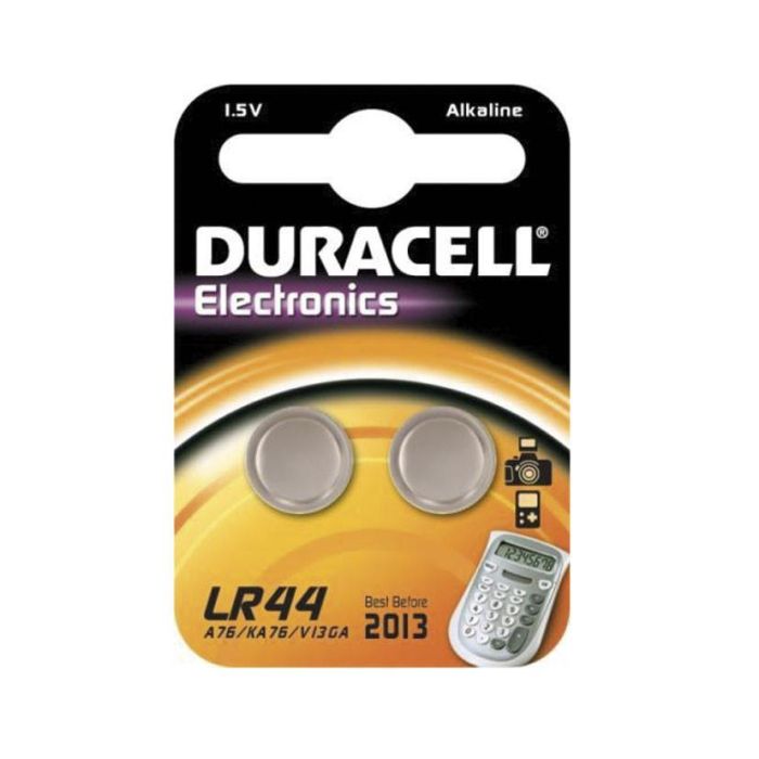 CEGASA Pila Botón Alcalina LR44 Duracell (2 Unidades)