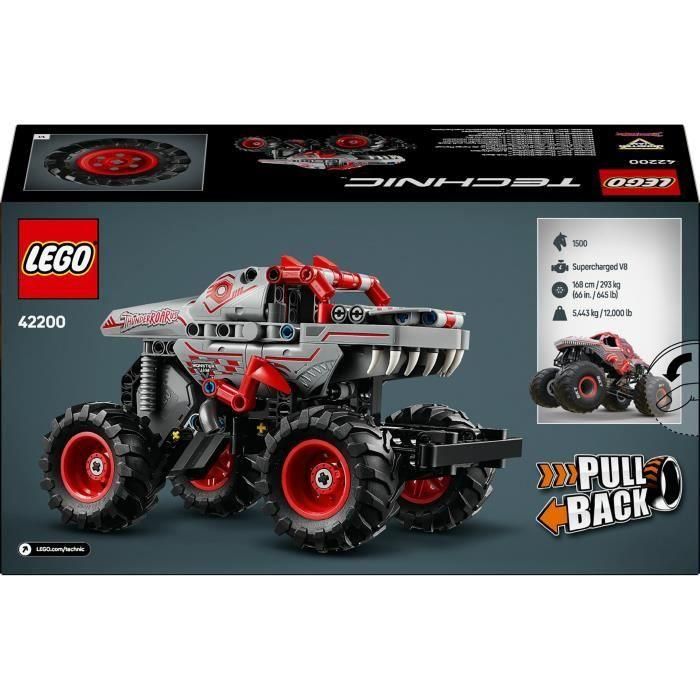 Lego Technic Monster Jam Thunderroaru: Juego de Construcción de Camión con Motor de Carga Manual, Edad Recomendada +7 Años 5