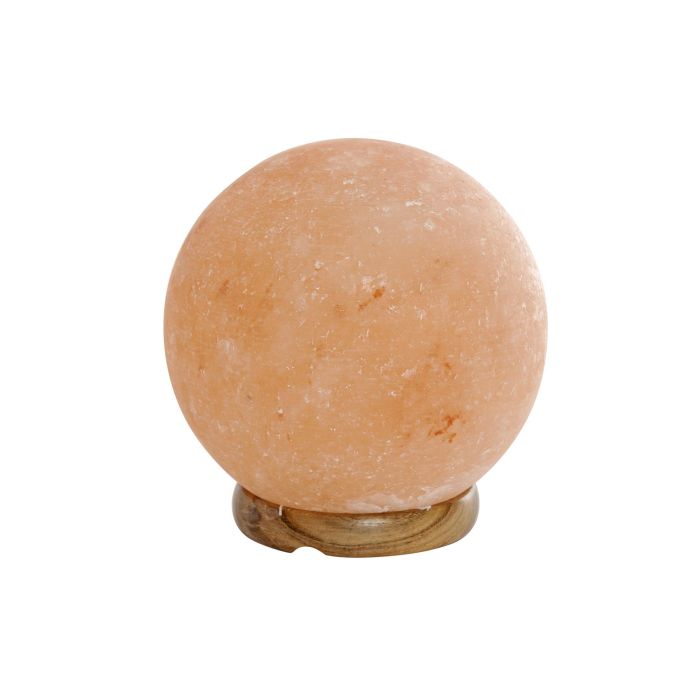 DKD Home Decor Lámpara de Sobremesa Sal del Himalaya Rosa Árabe 15x15x15 cm (2 Unidades) E14