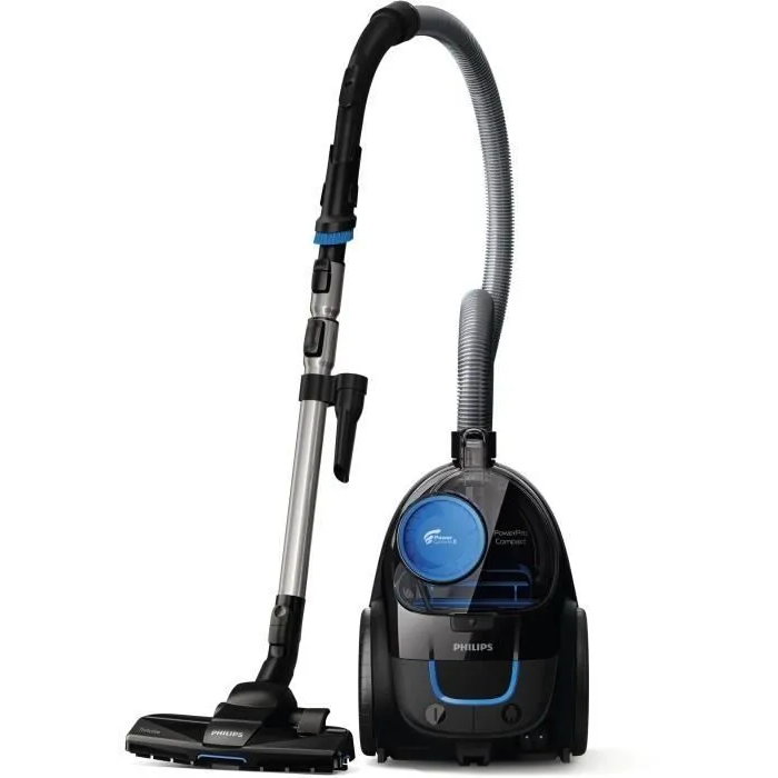 Philips Aspirador de bidón sin bolsa FC9331/09 - 900 W - 1.5 L - Negro y azul intenso 1