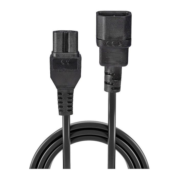 Lindy Cable de Alimentación IEC C14 a IEC C15 'Hot Condition' de 2m, Negro