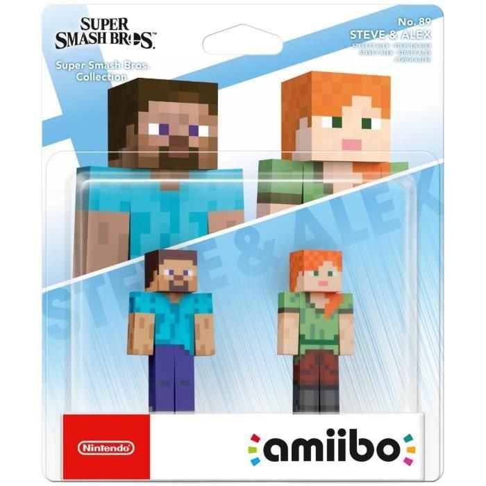Nintendo N° 89 Figura Coleccionable Amiibo Steve y Alex de Super Smash Bros. Collection - Compatible con Switch, 3DS, Wii U 0 Nintendo N° 89 Figura Coleccionable Amiibo Steve y Alex de Super Smash Bros. Collection - Compatible con Switch, 3DS, Wii U 0