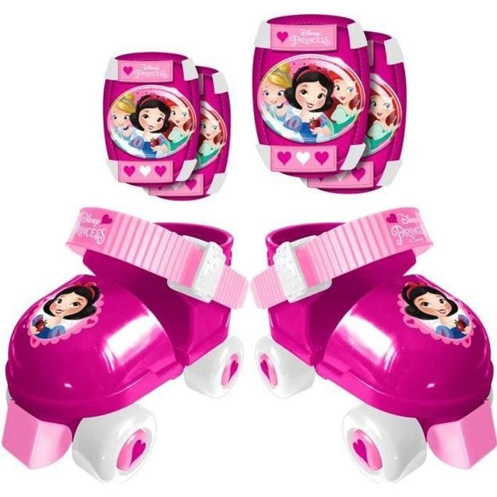 DISNEY PRINCESSES Patines de ruedas con coderas / rodilleras DISNEY PRINCESSES Patines de ruedas con coderas / rodilleras