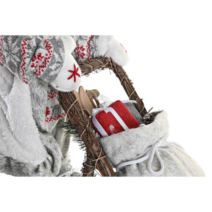 Figura Navidad Alpina DKD Home Decor Gris Gris 22 x 48 x 42 cm 3