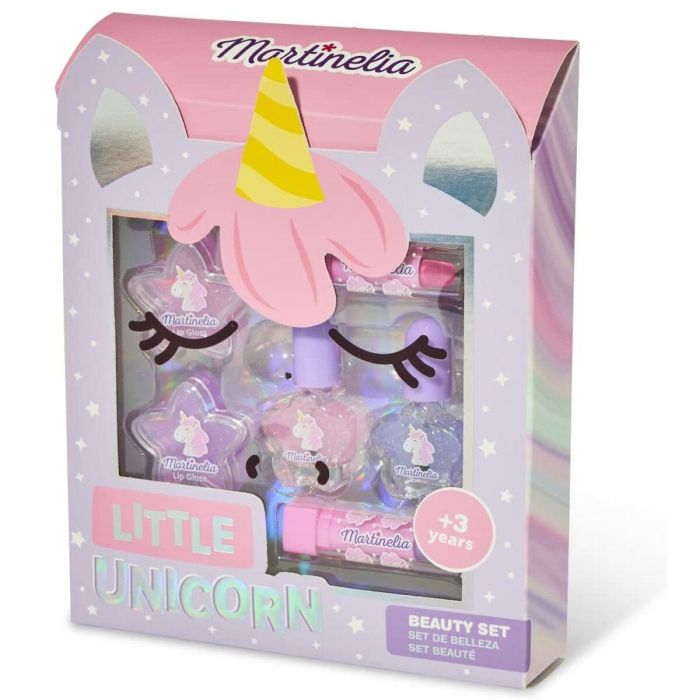 Martinelia Little Unicorn Face Lote Maquillaje Infantil - Kit 6 pz: Esmaltes, Bálsamos y Pintalabios Purpurina 0 Martinelia Little Unicorn Face Lote Maquillaje Infantil - Kit 6 pz: Esmaltes, Bálsamos y Pintalabios Purpurina 0