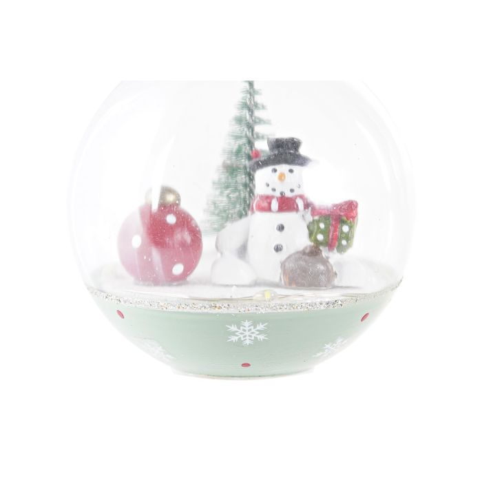 Decoracion Colgante Navidad Fantasia DKD Home Decor Rosa Verde 8 x 8 x 8 cm (12 Unidades) 3