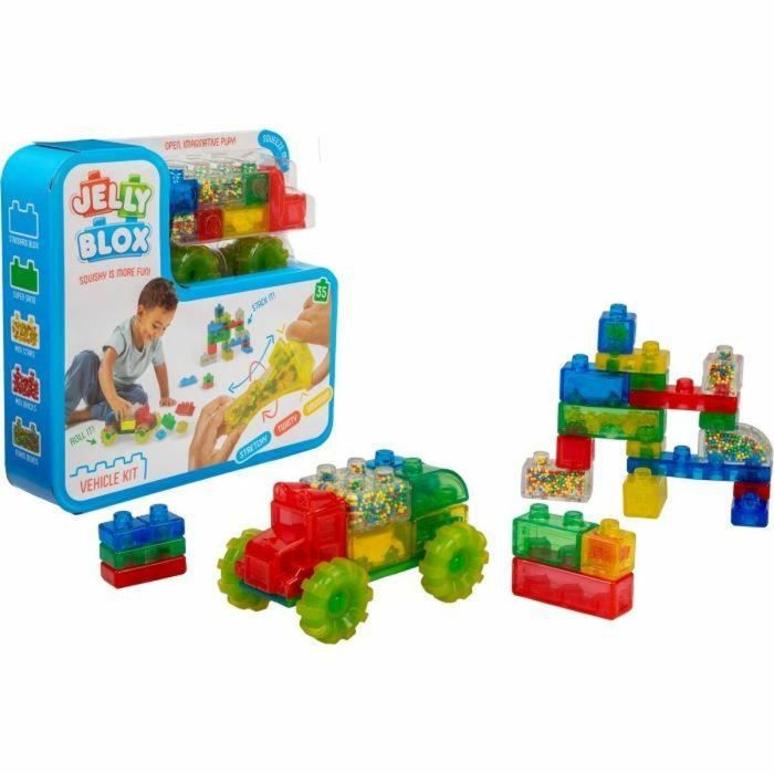 Goliath GOL8720077316942 Jelly Blox Vroom Truck Kit - Bloques de Construcción Blandos con Vehículos para Niños de 2 años 4 Goliath GOL8720077316942 Jelly Blox Vroom Truck Kit - Bloques de Construcción Blandos con Vehículos para Niños de 2 años 4