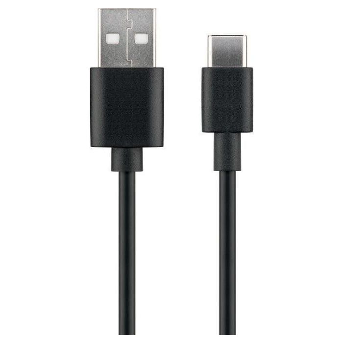 MicroConnect Cable USB-C a USB 2.0 Tipo A, 2m, hasta 480 Mbps, para carga y datos, compatible con diversos dispositivos USB