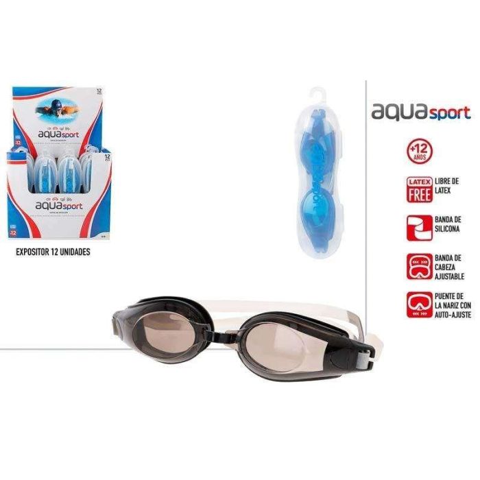 Aqua Sport Gafas de Natación de Silicona para Adultos (+12 Años) 1