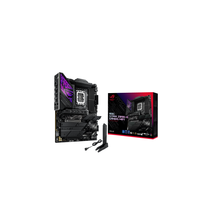 ASUS Placa Base ROG STRIX Z890-E Gaming WiFi Intel Z890 LGA 1851 DDR5 ATX con Wi-Fi 7 y Bluetooth 5.4 11