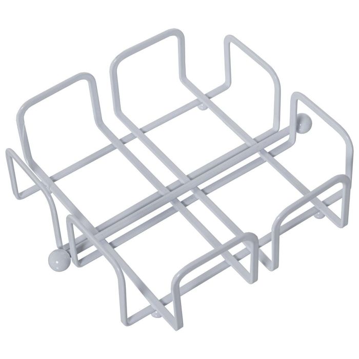 Servilletero de mesa Alexandra House Living Blanco Metal 21 x 7 x 21 cm 2